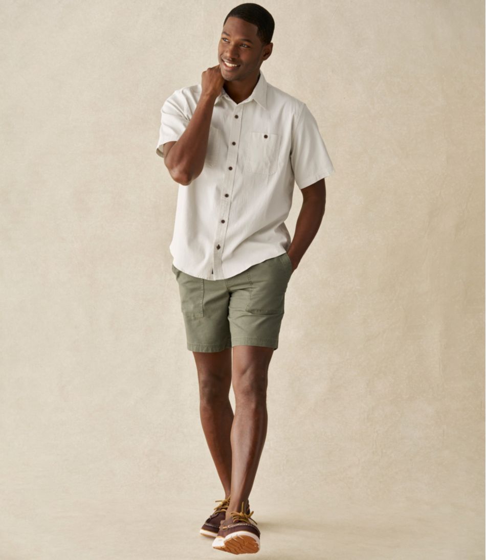 Men's Sunwashed Cotton Shorts, 8" - Image 7