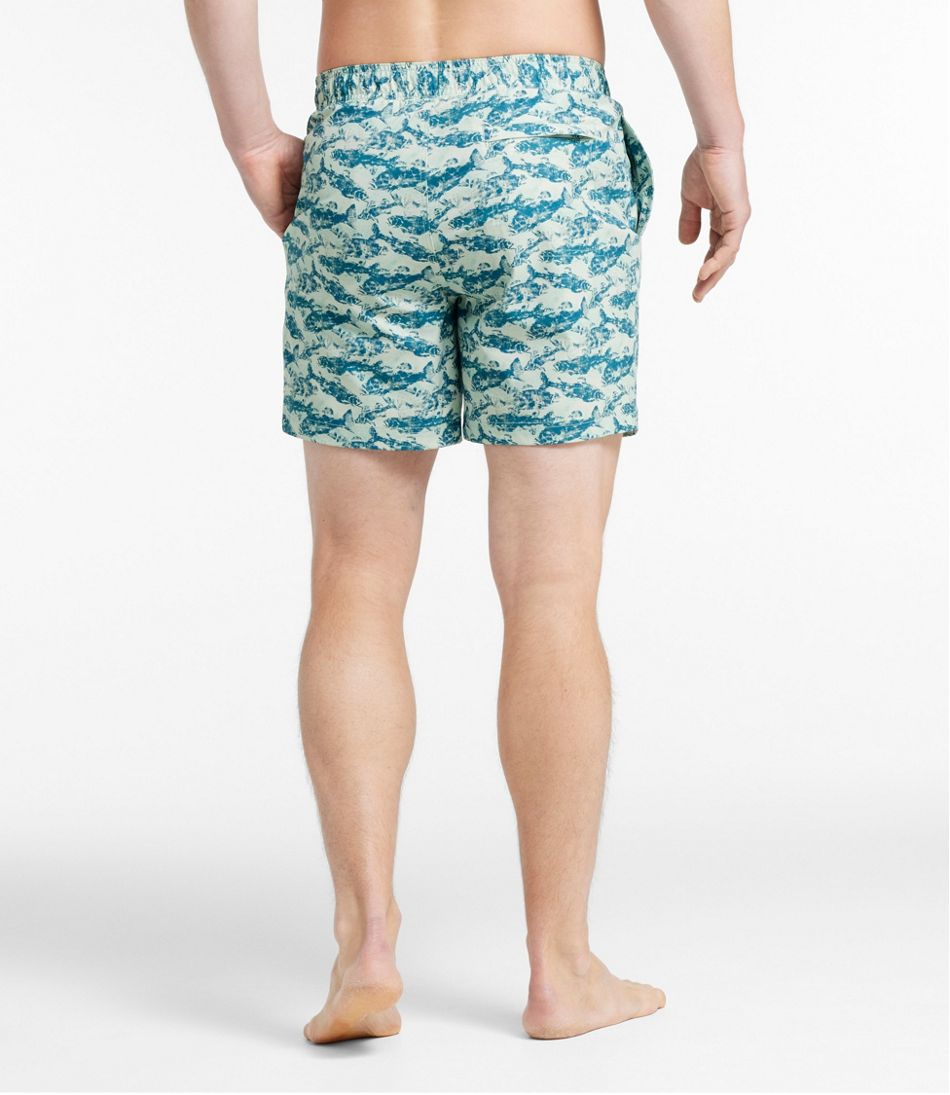 Men's Vacationland Stretch Swim Trunks, Print, 6" - Image 3