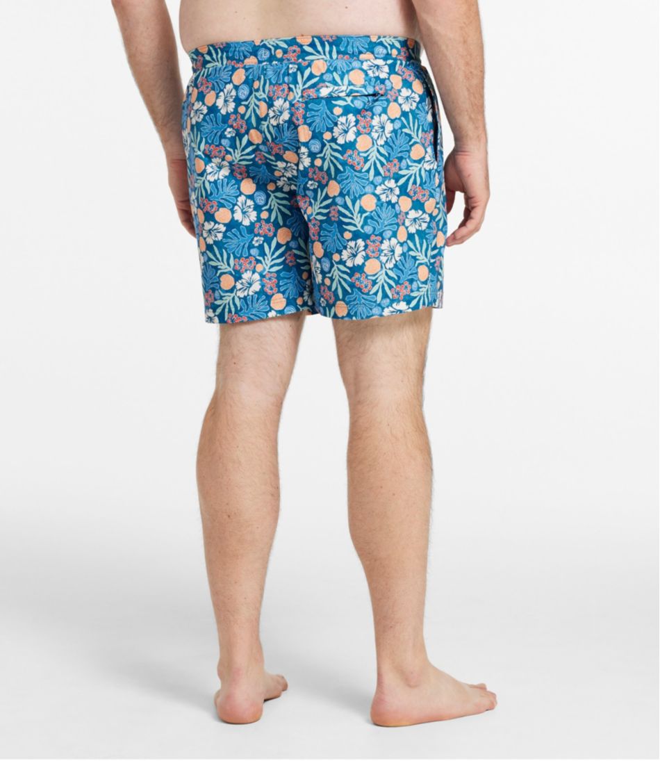 Men's Vacationland Stretch Swim Trunks, Print, 6" - Image 5
