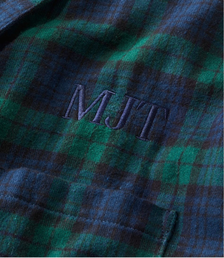 Men's Scotch Plaid Flannel Robe - Image 6