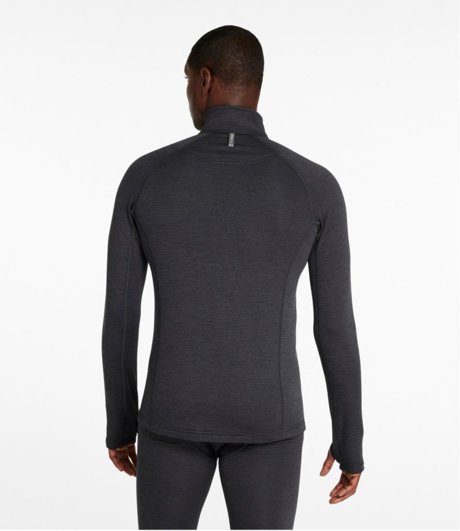 Men's L.L.Bean Midweight Base Layer Crew Top, 1/4 Zip - Image 3