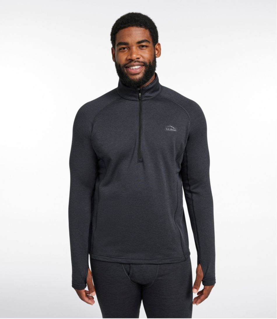 Men's L.L.Bean Midweight Base Layer Crew Top, 1/4 Zip - Image 4