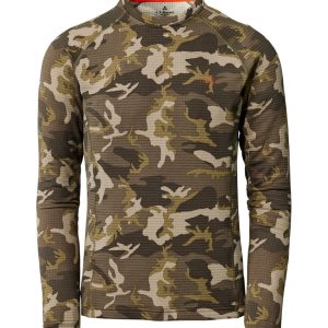 Men's L.L.Bean Heavyweight Base Layer Crew Top, Print