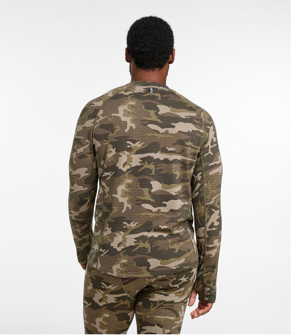 Men's L.L.Bean Heavyweight Base Layer Crew Top, Print - Image 5