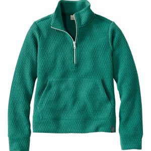 Kids' Ridgeknit Pullover, Glow-in-the-Dark Quarter-Zip