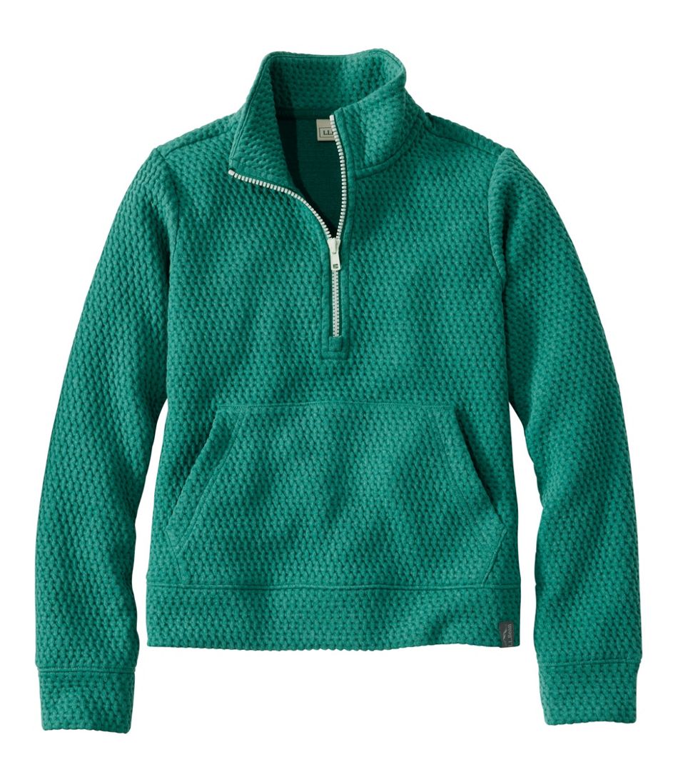 Kids' Ridgeknit Pullover, Glow-in-the-Dark Quarter-Zip