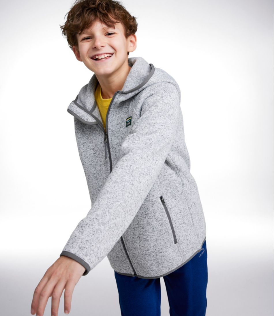 Kids' L.L.Bean Sweater Fleece, Hooded - Image 2