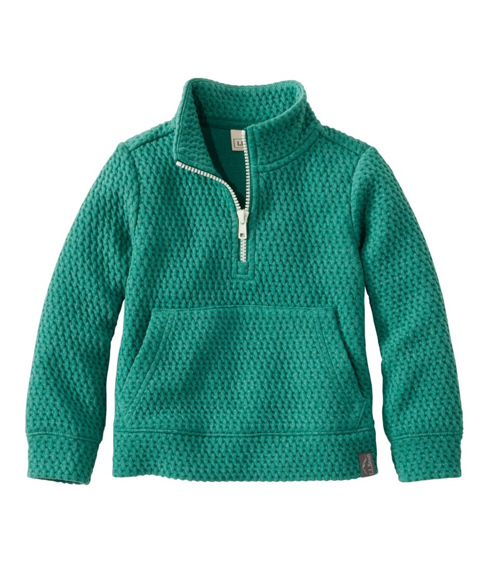 Toddlers' Ridgeknit Pullover, Glow-in-the-Dark Quarter-Zip