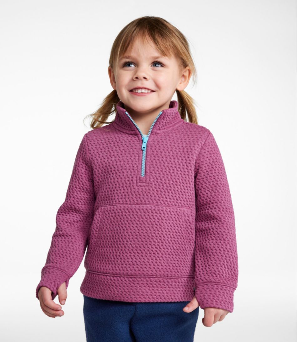 Toddlers' Ridgeknit Pullover, Glow-in-the-Dark Quarter-Zip - Image 3