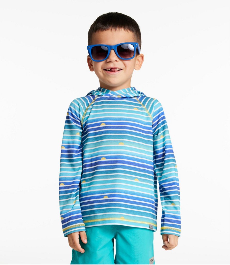 Kids' Everyday SunSmart? Hooded Tee, Long-Sleeve Stripe - Image 3