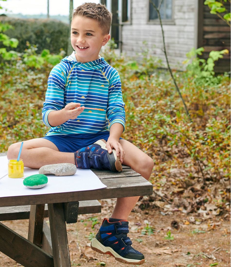 Kids' Everyday SunSmart? Hooded Tee, Long-Sleeve Stripe - Image 5