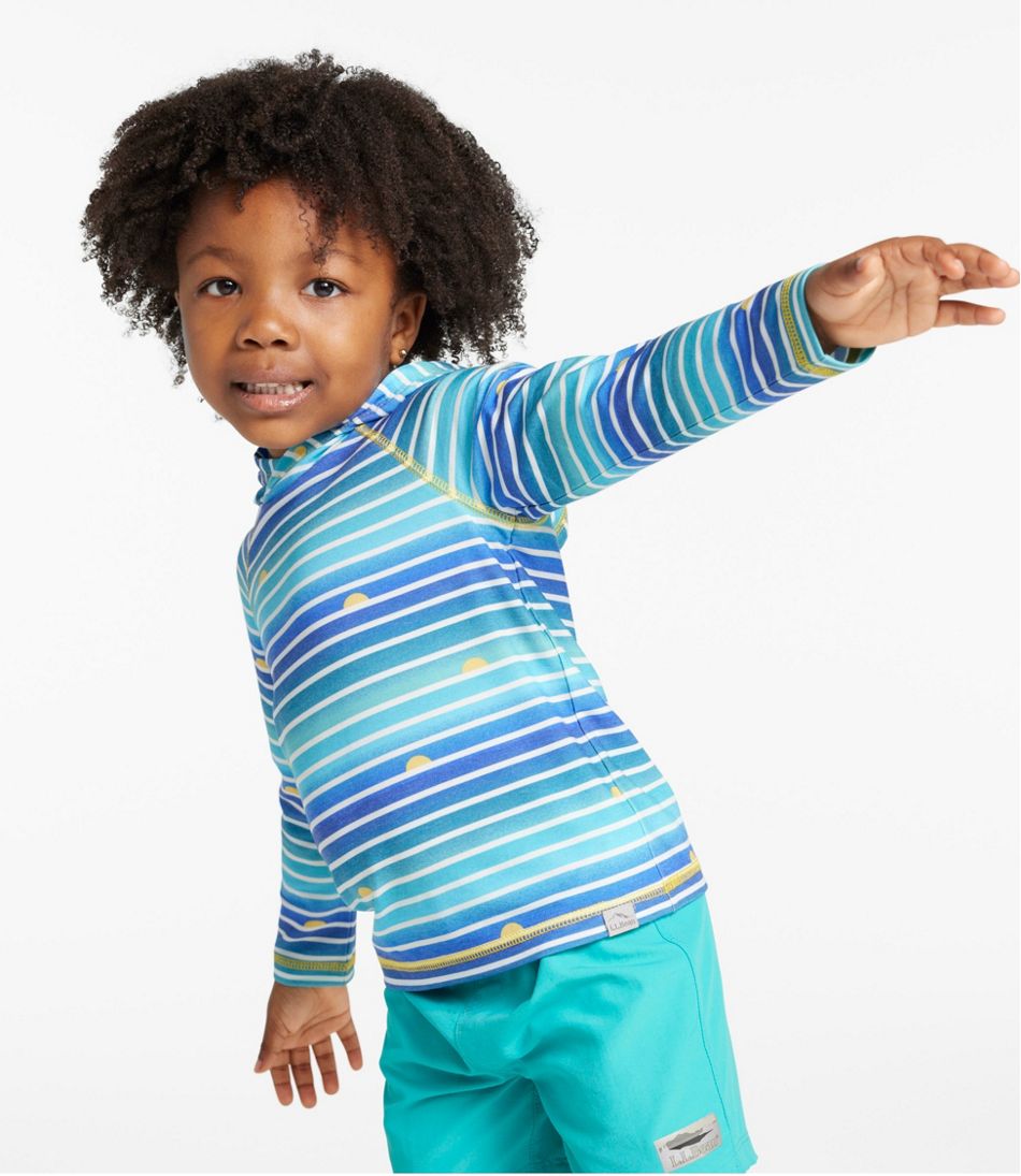 Toddlers' Everyday SunSmart? Hooded Tee, Long-Sleeve Stripe - Image 2