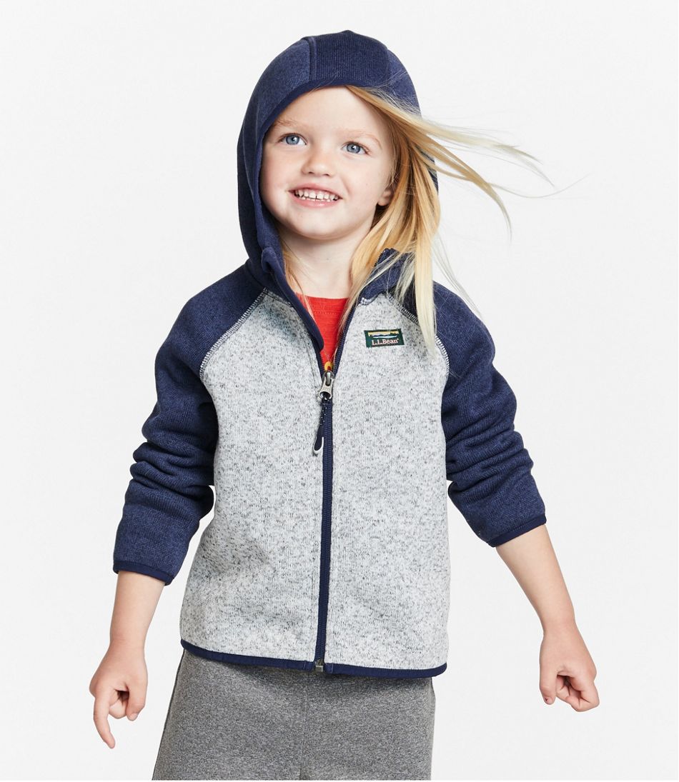 Infants' and Toddlers' L.L.Bean Sweater Fleece, Hooded Colorblock - Image 4