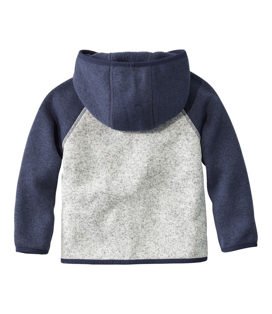 Infants' and Toddlers' L.L.Bean Sweater Fleece, Hooded Colorblock - Image 6