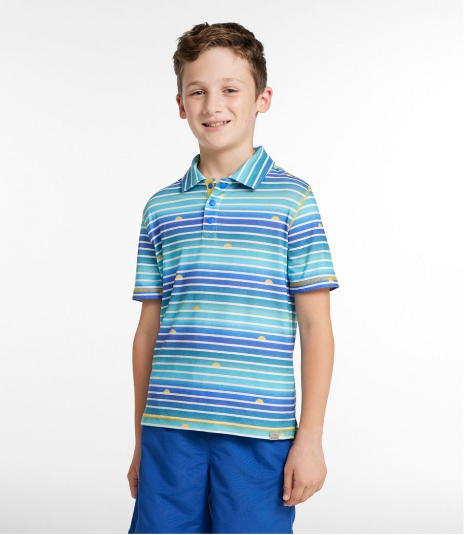 Kids' Everyday SunSmart? Polo, Print - Image 2
