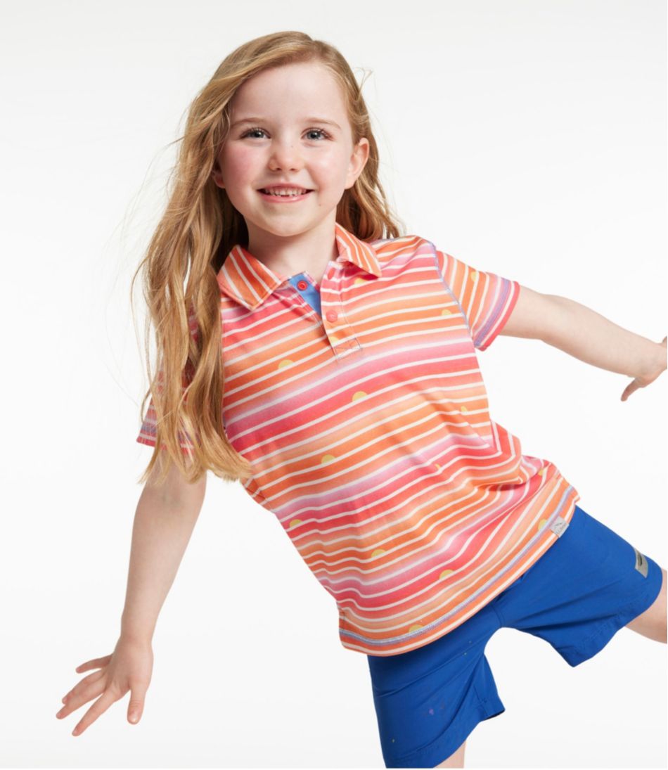 Kids' Everyday SunSmart? Polo, Print - Image 3