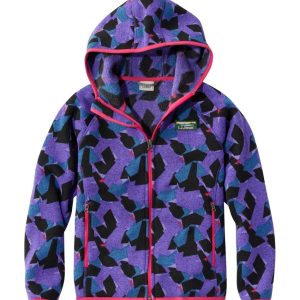 Kids' L.L.Bean Sweater Fleece, Hooded Print