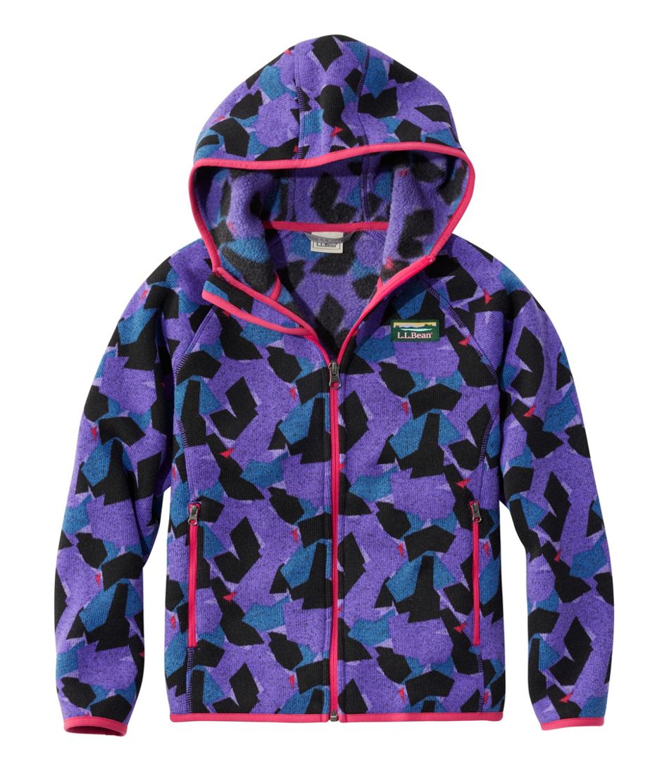 Kids' L.L.Bean Sweater Fleece, Hooded Print