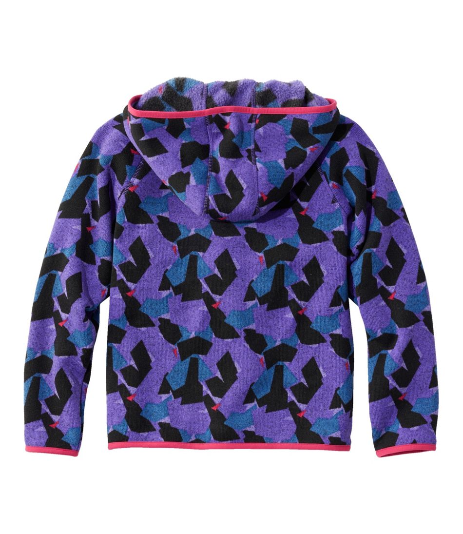 Kids' L.L.Bean Sweater Fleece, Hooded Print - Image 4