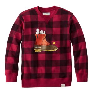 Kids' L.L.Bean x Peanuts Crew Sweatshirt