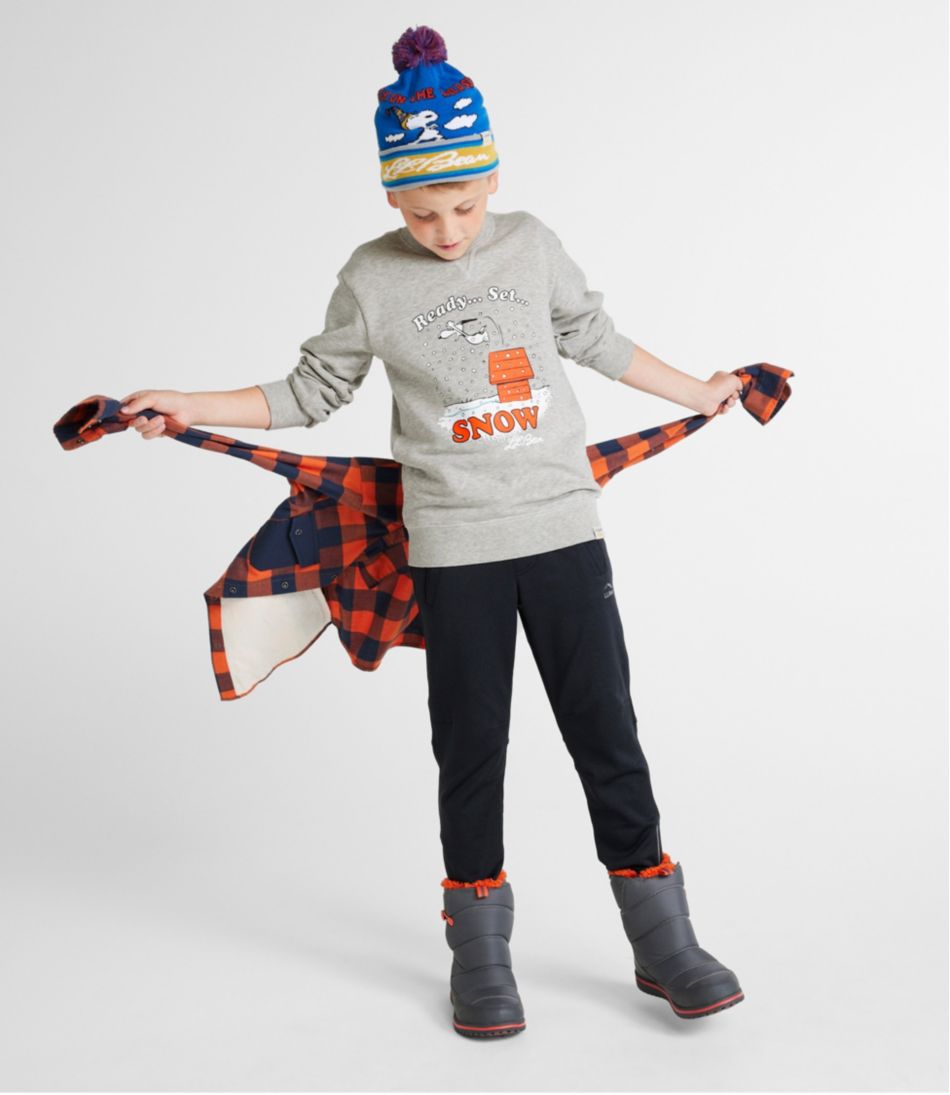 Kids' L.L.Bean x Peanuts Crew Sweatshirt - Image 3