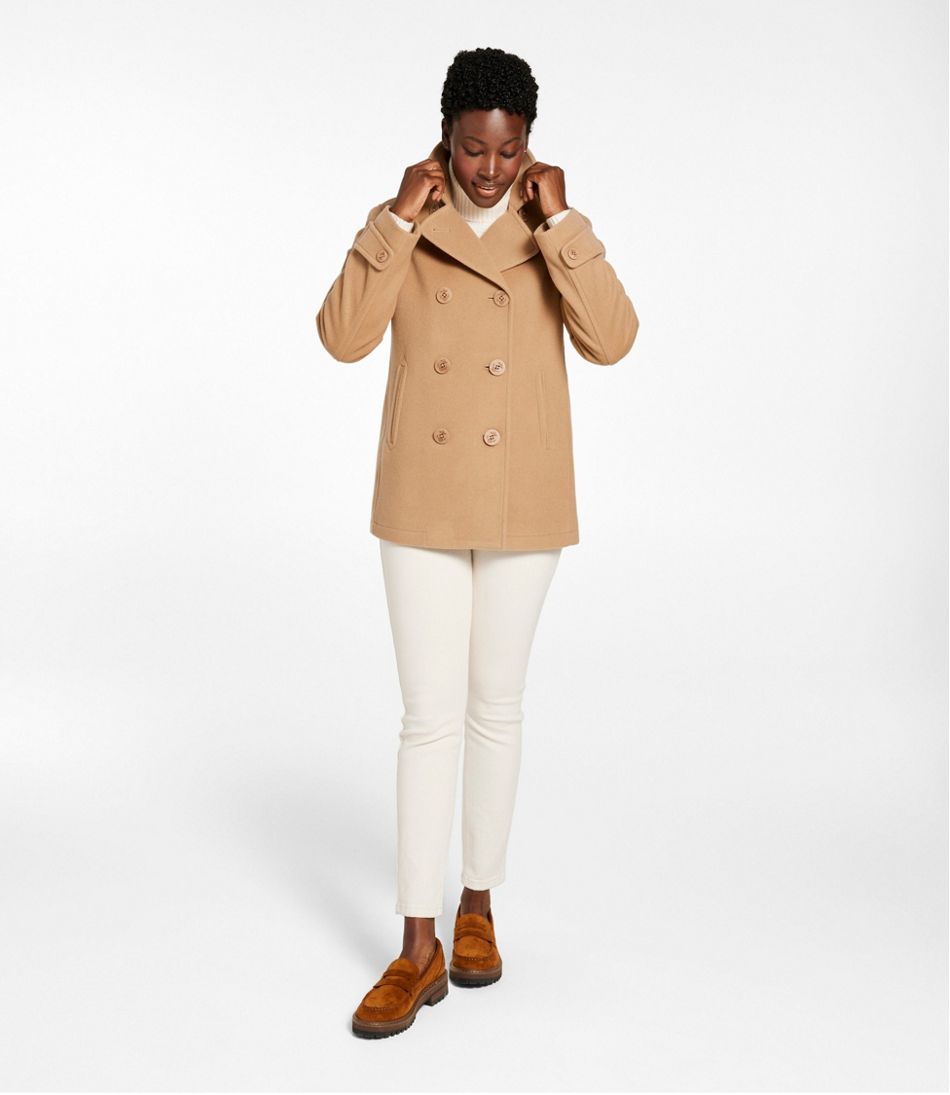 Women's Classic Lambswool Peacoat - Image 4