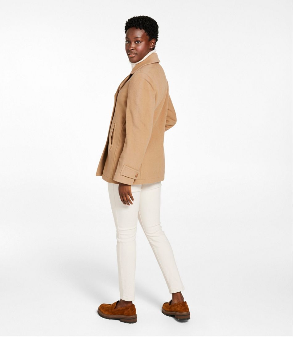 Women's Classic Lambswool Peacoat - Image 5