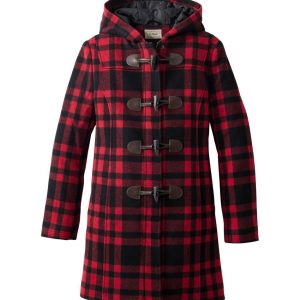 Women's Classic Lambswool Duffel Coat, Pattern