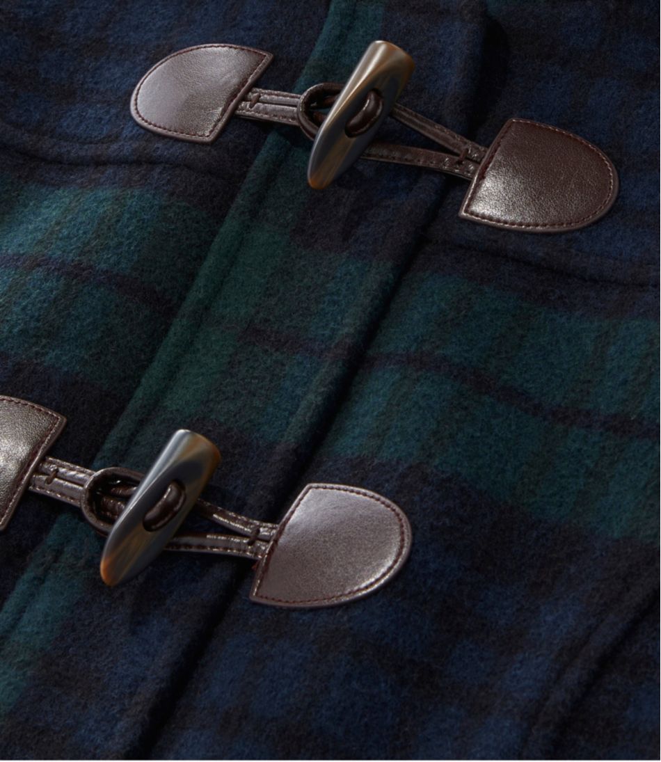 Women's Classic Lambswool Duffel Coat, Pattern - Image 8