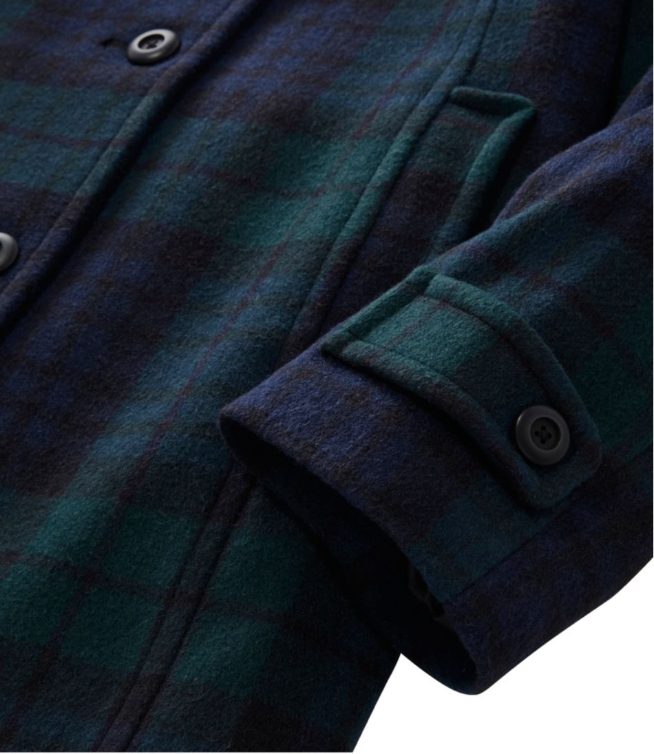 Women's Classic Lambswool Polo Coat, Three-Quarter, Pattern - Image 7