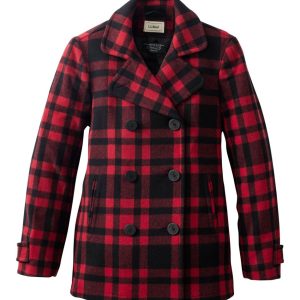 Women's Classic Lambswool Peacoat, Pattern