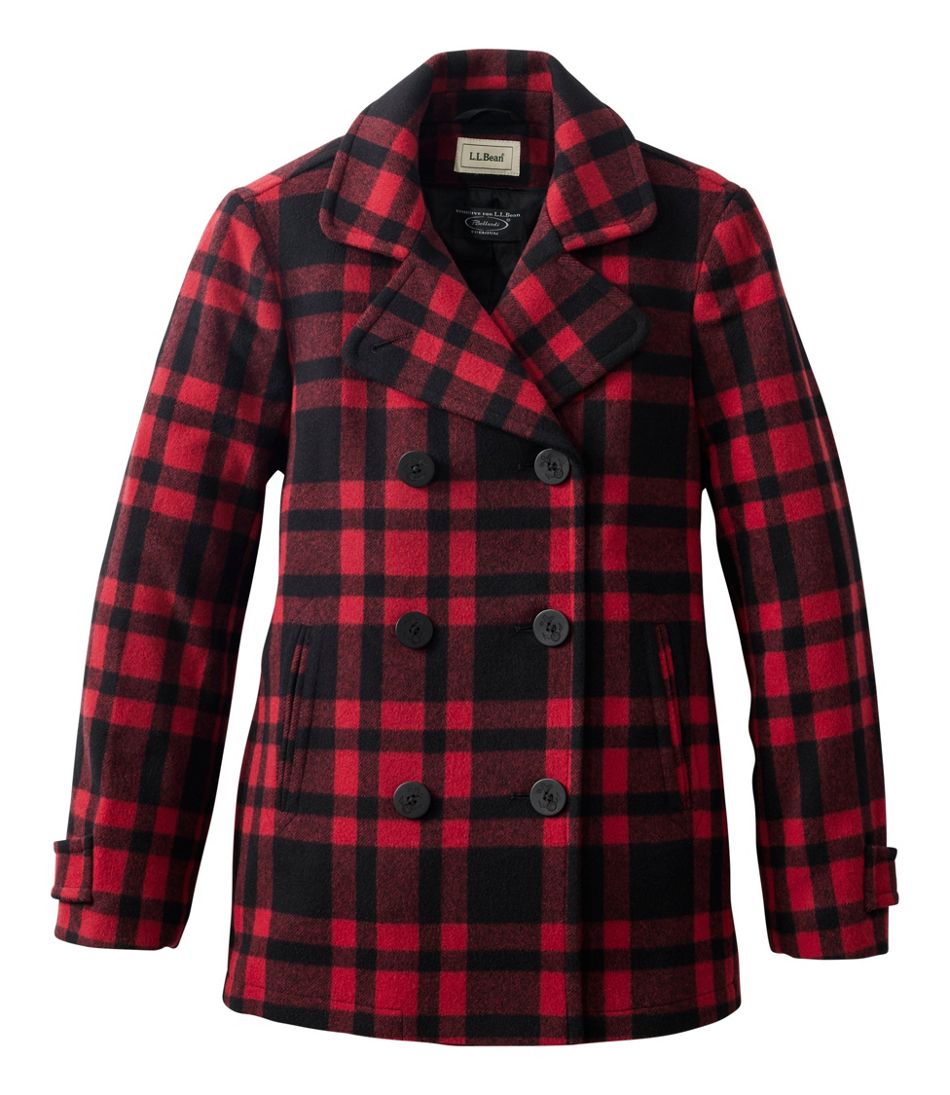 Women's Classic Lambswool Peacoat, Pattern