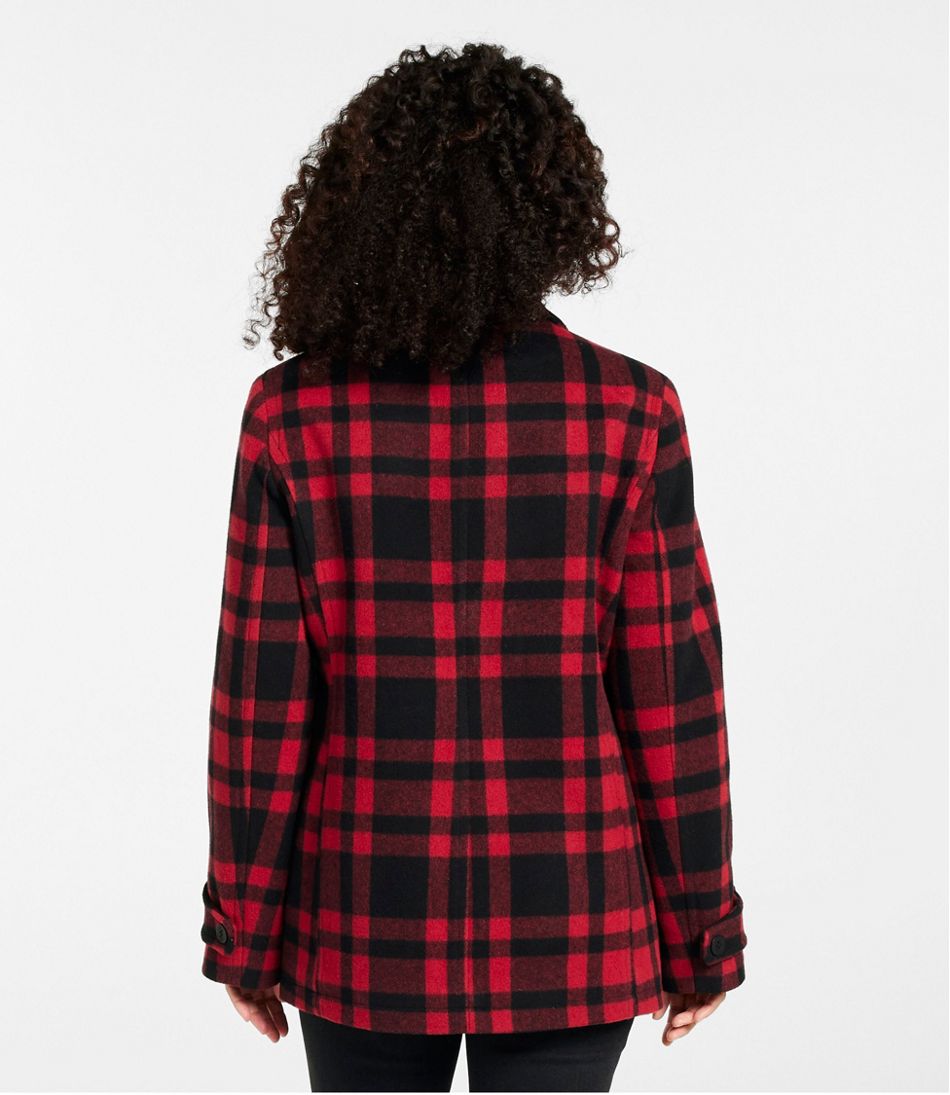 Women's Classic Lambswool Peacoat, Pattern - Image 3