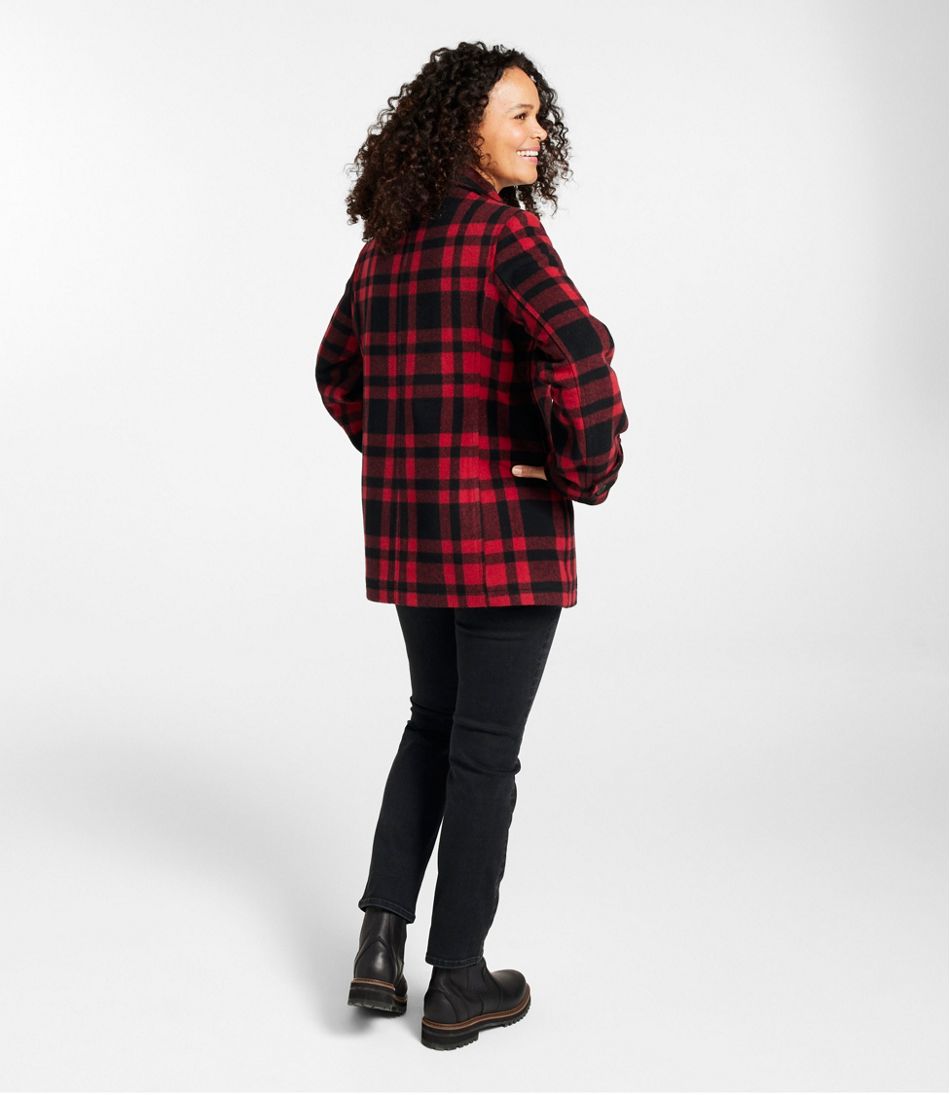 Women's Classic Lambswool Peacoat, Pattern - Image 5
