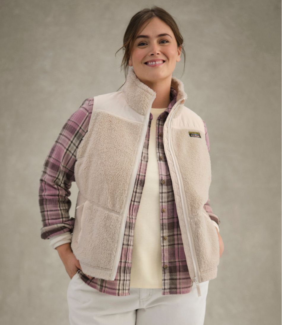 Women's Bean's Sherpa Fleece Vest - Image 9