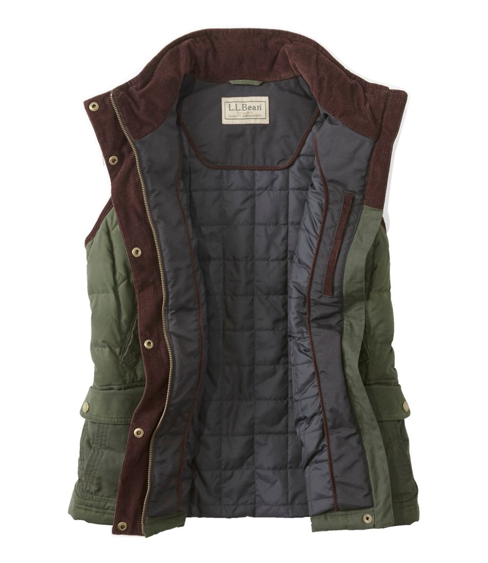 Women's L.L.Bean Upcountry Waxed Cotton Down Vest - Image 4