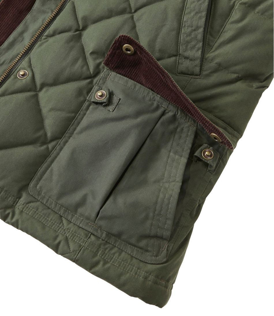 Women's L.L.Bean Upcountry Waxed Cotton Down Vest - Image 5