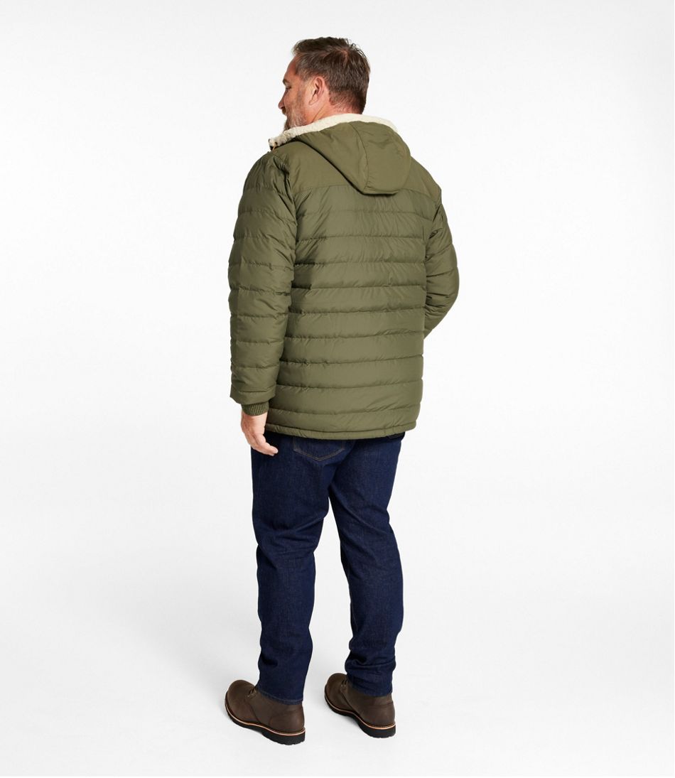 Men's Mountain Classic Down Hooded Jacket, Sherpa-Lined - Image 10