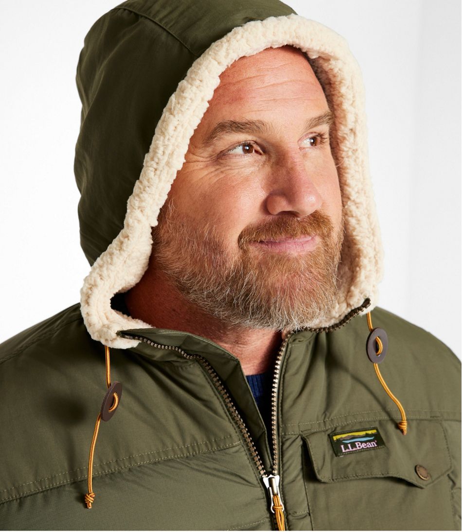 Men's Mountain Classic Down Hooded Jacket, Sherpa-Lined - Image 11
