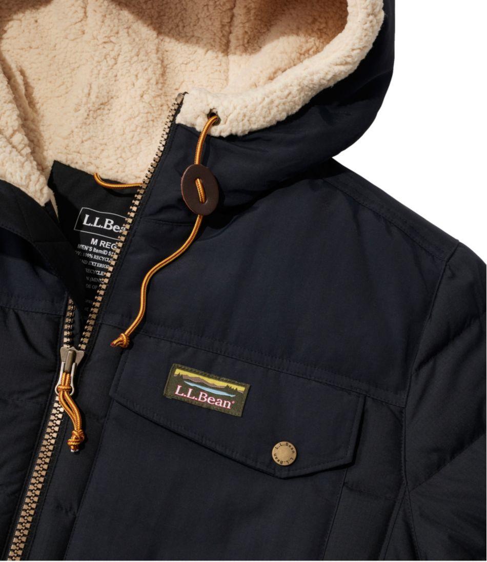 Men's Mountain Classic Down Hooded Jacket, Sherpa-Lined - Image 13