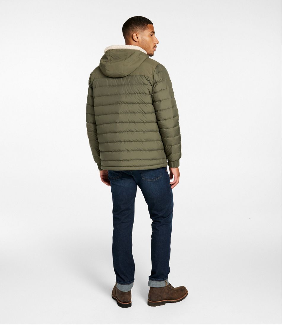 Men's Mountain Classic Down Hooded Jacket, Sherpa-Lined - Image 5