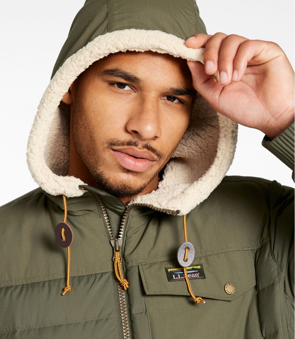 Men's Mountain Classic Down Hooded Jacket, Sherpa-Lined - Image 6
