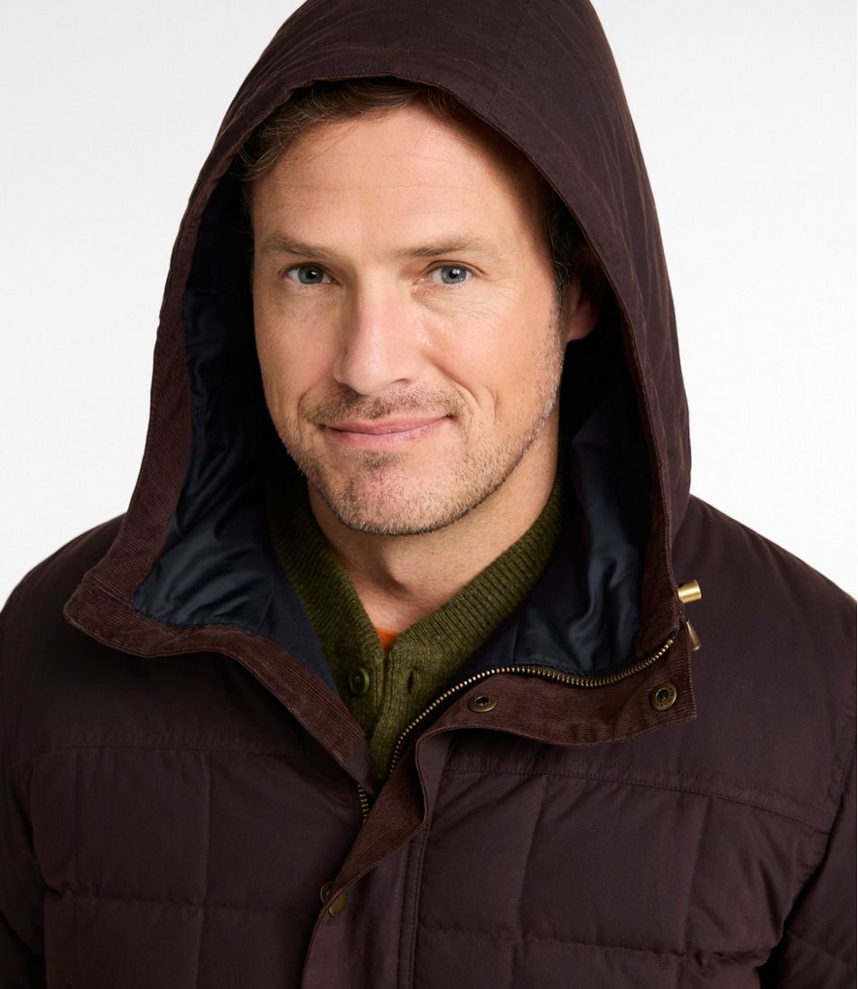 Men's Upcountry Waxed Down Hooded Jacket - Image 11