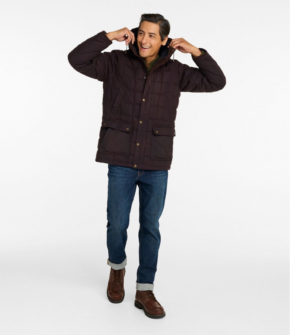 Men's Upcountry Waxed Down Hooded Jacket - Image 4
