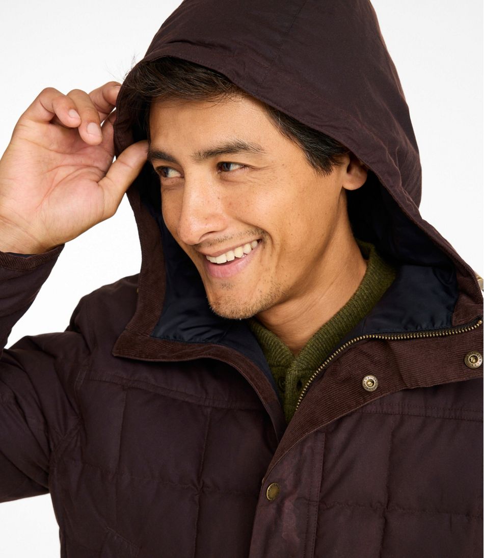 Men's Upcountry Waxed Down Hooded Jacket - Image 6