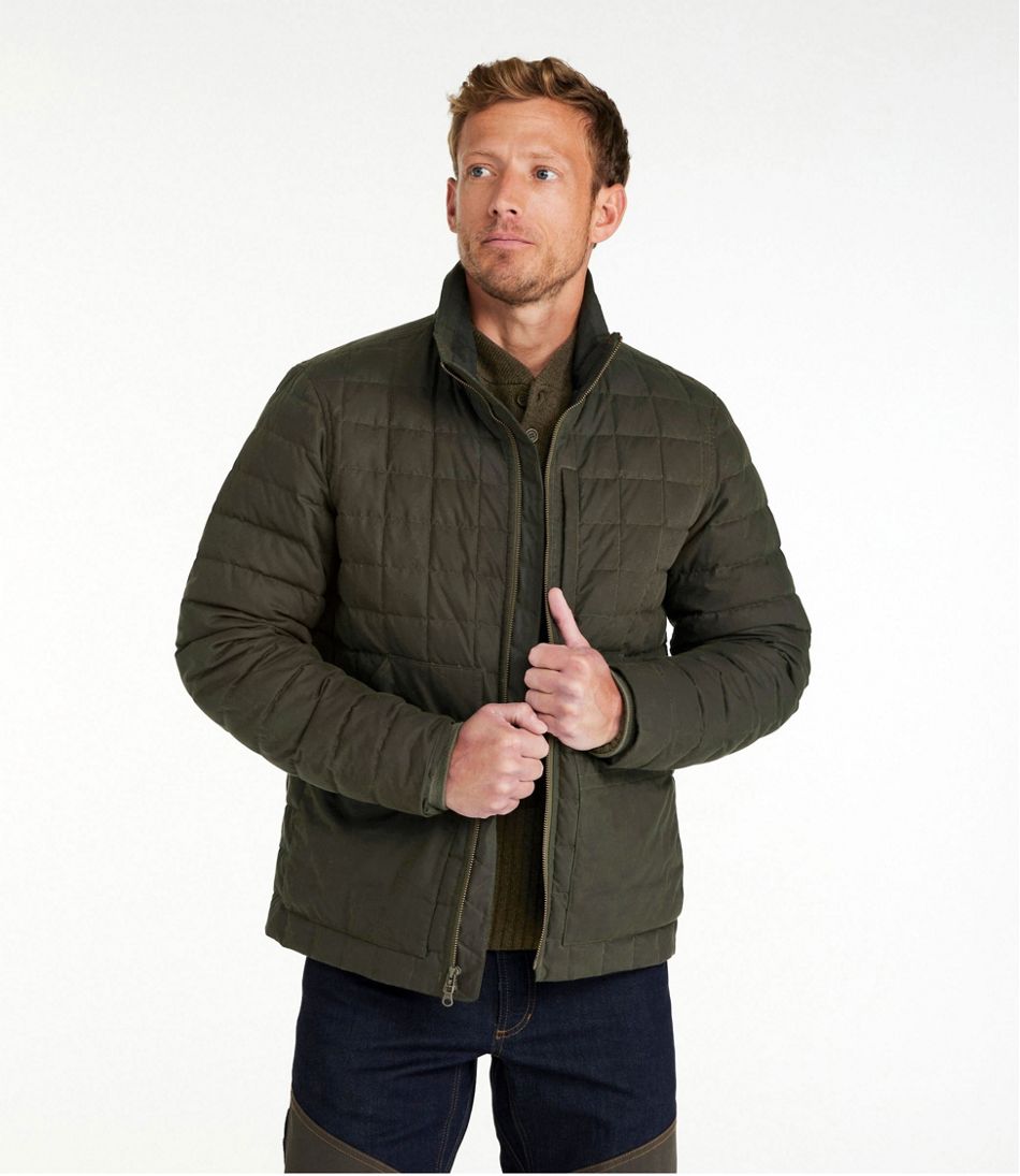 Men's L.L.Bean Upcountry Waxed Cotton Down Sweater - Image 2