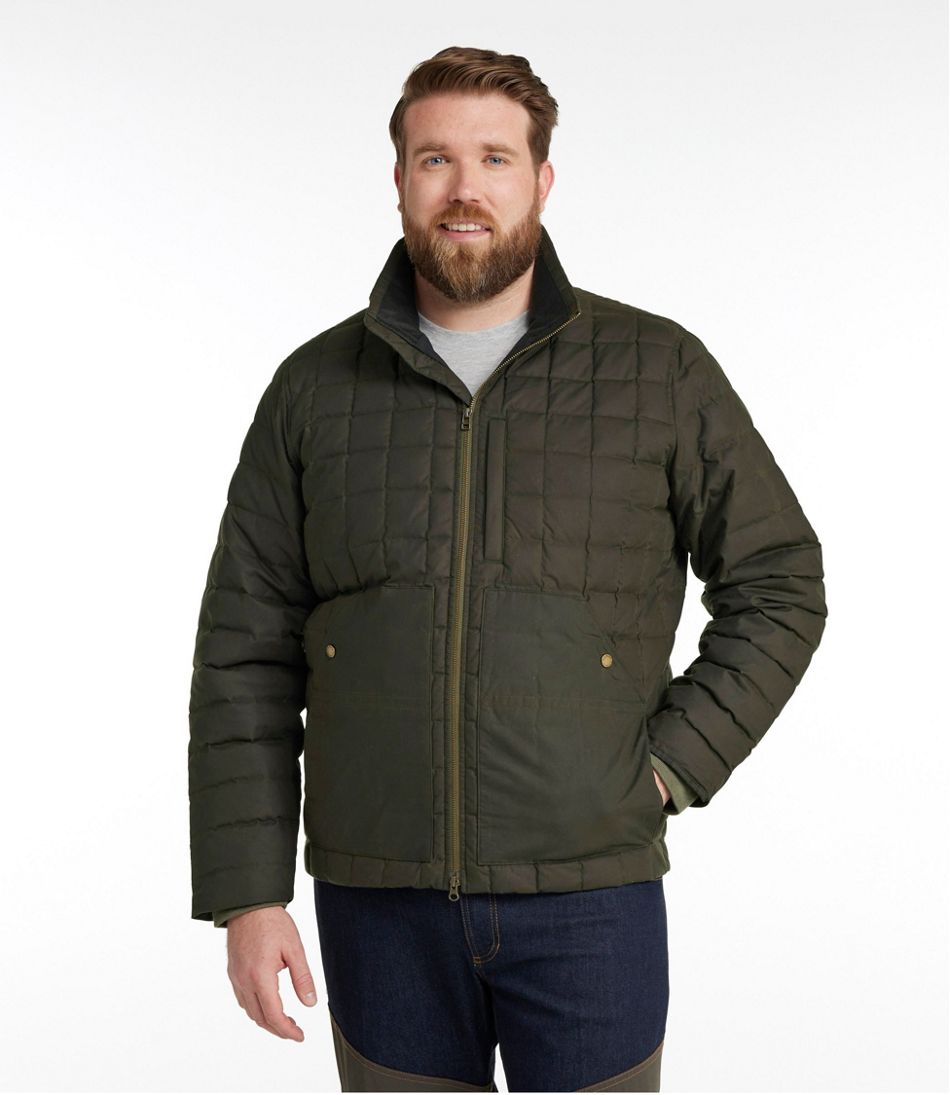 Men's L.L.Bean Upcountry Waxed Cotton Down Sweater - Image 4