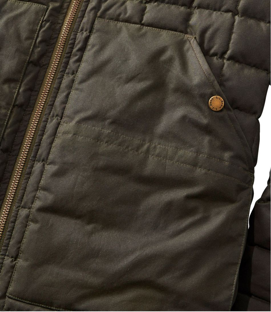 Men's L.L.Bean Upcountry Waxed Cotton Down Sweater - Image 7