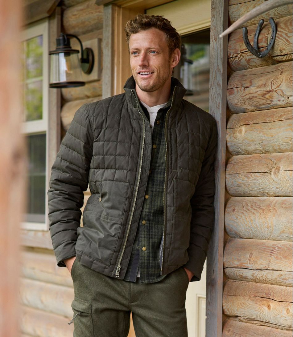 Men's L.L.Bean Upcountry Waxed Cotton Down Sweater - Image 9