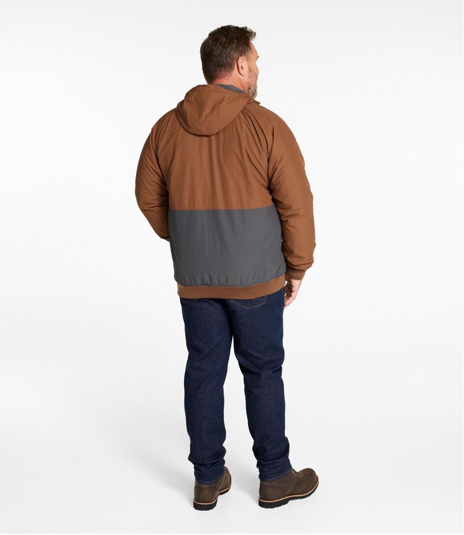 Men's Insulated 3-Season Bomber Hooded Jacket, Colorblock - Image 10